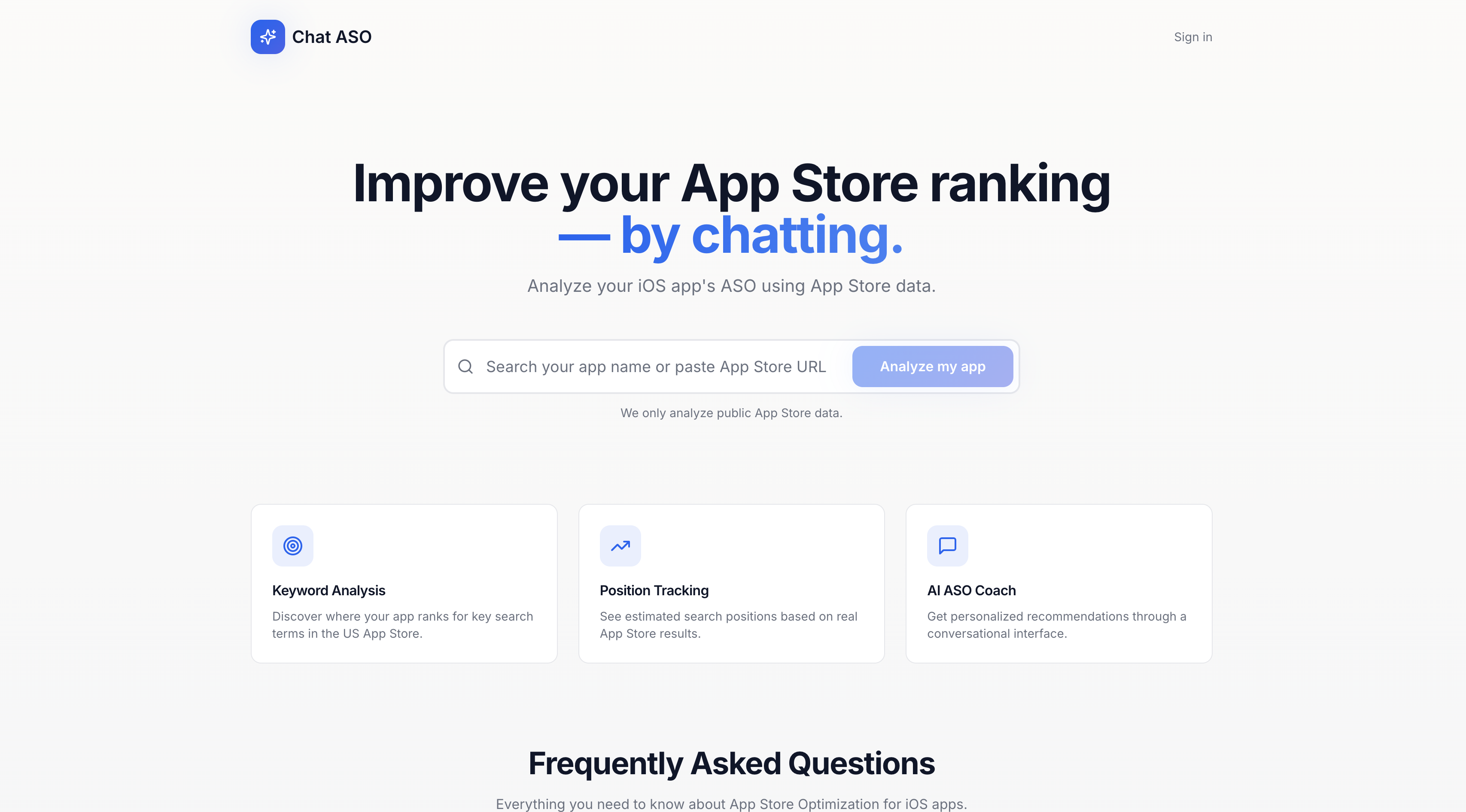 iOS App Store Optimization Tool