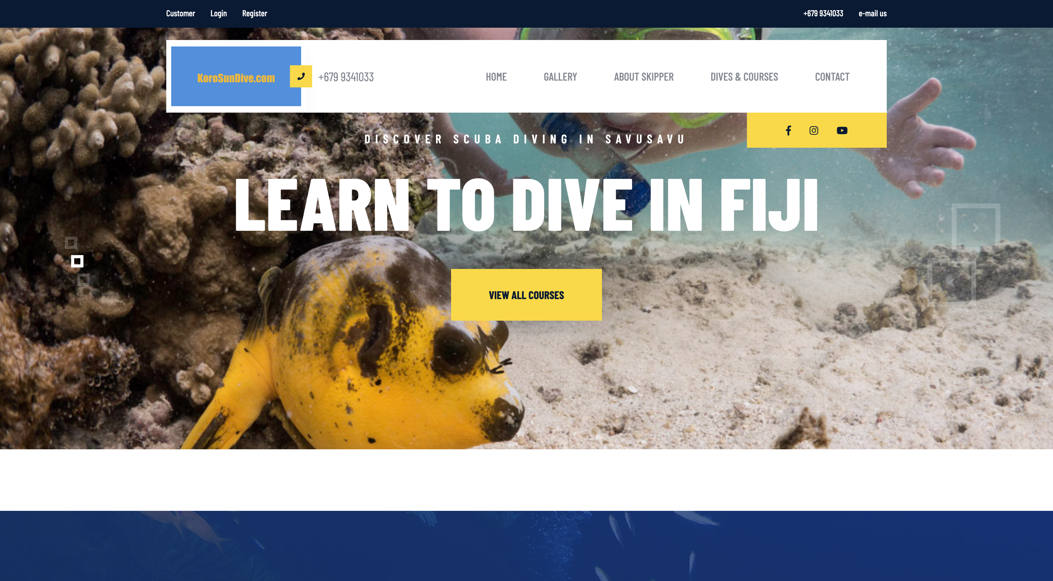 Dive Resort Website